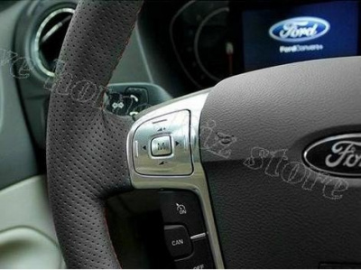 Ford Mondeo (2007-2013) специальная оплетка на руль и натуральной кожи, под прошивку ниткой