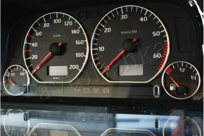 Volkswagen Vento / Jetta MK3 светодиодные шкалы (циферблаты) на панель приборов - дизайн 3