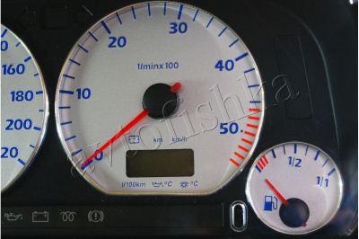 Volkswagen Vento / Jetta MK3 светодиодные шкалы (циферблаты) на панель приборов - дизайн 5